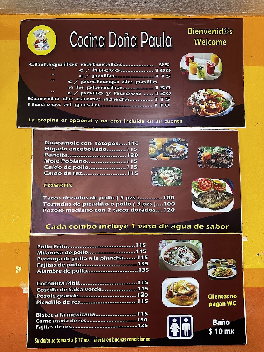 Doña Paula Restaurant Menu - Image 1
